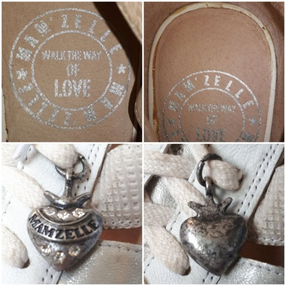 Mam'zelle White Silver Gladiator Sandal Size 37 - Picture 4 of 8